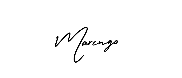 It looks lik you need a new signature style for name Marcngo. Design unique handwritten (AmerikaSignatureDemo-Regular) signature with our free signature maker in just a few clicks. Marcngo signature style 3 images and pictures png