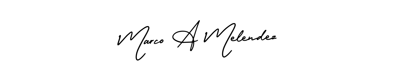 Make a beautiful signature design for name Marco A Melendez. Use this online signature maker to create a handwritten signature for free. Marco A Melendez signature style 3 images and pictures png