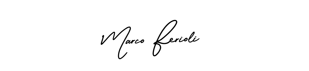 Also You can easily find your signature by using the search form. We will create Marco Ferioli name handwritten signature images for you free of cost using AmerikaSignatureDemo-Regular sign style. Marco Ferioli signature style 3 images and pictures png
