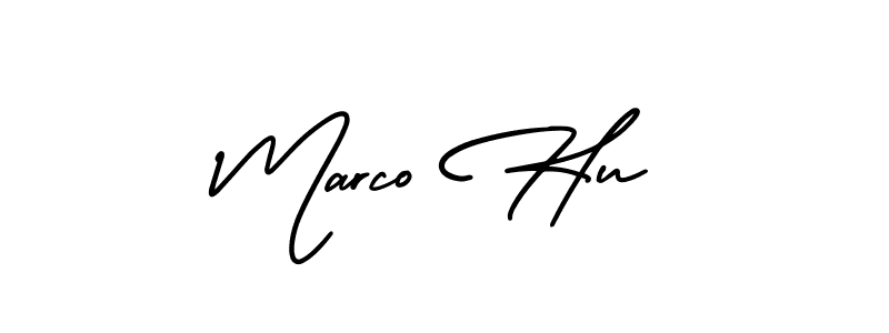 Similarly AmerikaSignatureDemo-Regular is the best handwritten signature design. Signature creator online .You can use it as an online autograph creator for name Marco Hu. Marco Hu signature style 3 images and pictures png