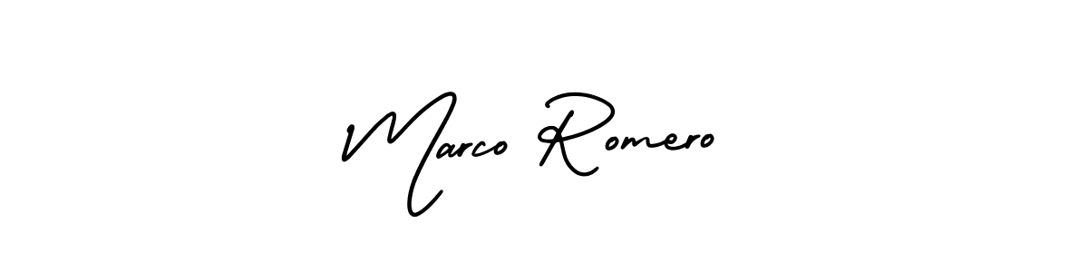 This is the best signature style for the Marco Romero name. Also you like these signature font (AmerikaSignatureDemo-Regular). Mix name signature. Marco Romero signature style 3 images and pictures png