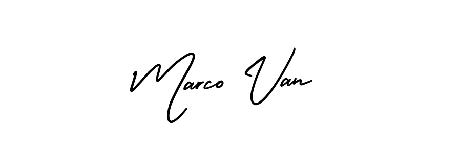 Make a beautiful signature design for name Marco Van. With this signature (AmerikaSignatureDemo-Regular) style, you can create a handwritten signature for free. Marco Van signature style 3 images and pictures png