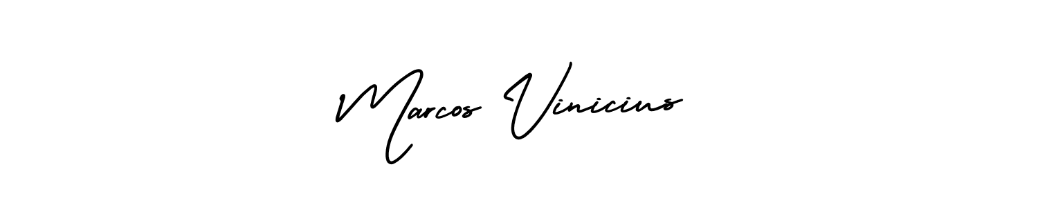 if you are searching for the best signature style for your name Marcos Vinicius. so please give up your signature search. here we have designed multiple signature styles  using AmerikaSignatureDemo-Regular. Marcos Vinicius signature style 3 images and pictures png