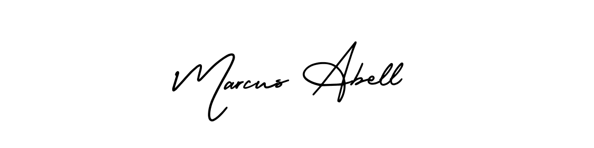 How to make Marcus Abell name signature. Use AmerikaSignatureDemo-Regular style for creating short signs online. This is the latest handwritten sign. Marcus Abell signature style 3 images and pictures png