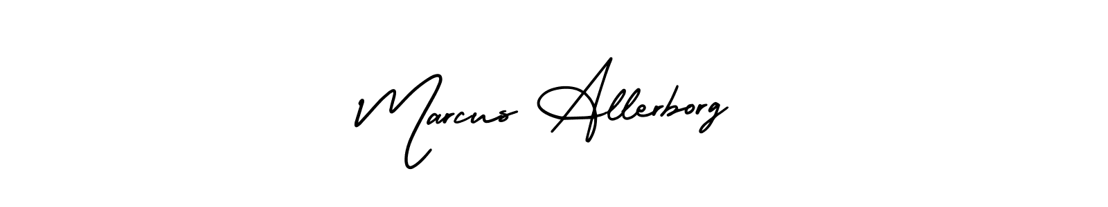 Marcus Allerborg stylish signature style. Best Handwritten Sign (AmerikaSignatureDemo-Regular) for my name. Handwritten Signature Collection Ideas for my name Marcus Allerborg. Marcus Allerborg signature style 3 images and pictures png