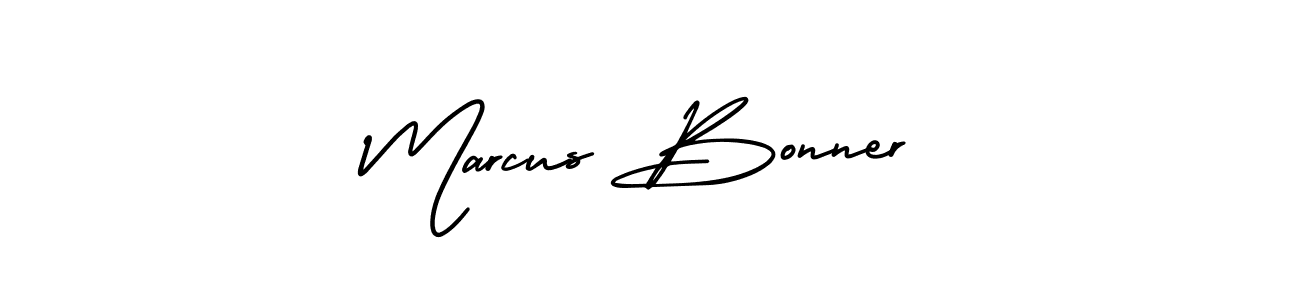 How to make Marcus Bonner name signature. Use AmerikaSignatureDemo-Regular style for creating short signs online. This is the latest handwritten sign. Marcus Bonner signature style 3 images and pictures png