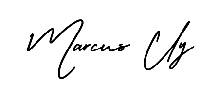 You should practise on your own different ways (AmerikaSignatureDemo-Regular) to write your name (Marcus Uy) in signature. Don't let someone else do it for you. Marcus Uy signature style 3 images and pictures png