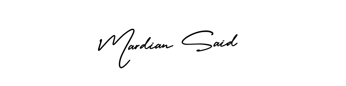 It looks lik you need a new signature style for name Mardian Said. Design unique handwritten (AmerikaSignatureDemo-Regular) signature with our free signature maker in just a few clicks. Mardian Said signature style 3 images and pictures png