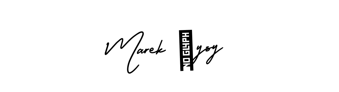 It looks lik you need a new signature style for name Marek Łysy. Design unique handwritten (AmerikaSignatureDemo-Regular) signature with our free signature maker in just a few clicks. Marek Łysy signature style 3 images and pictures png