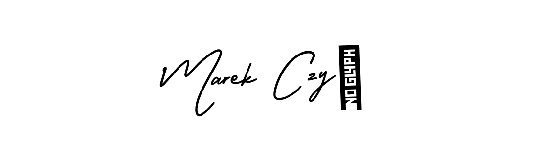 Design your own signature with our free online signature maker. With this signature software, you can create a handwritten (AmerikaSignatureDemo-Regular) signature for name Marek Czyż. Marek Czyż signature style 3 images and pictures png