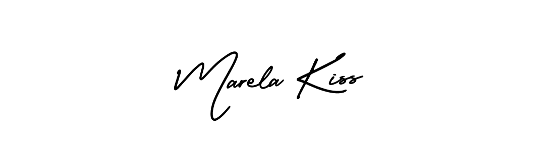 Design your own signature with our free online signature maker. With this signature software, you can create a handwritten (AmerikaSignatureDemo-Regular) signature for name Marela Kiss. Marela Kiss signature style 3 images and pictures png