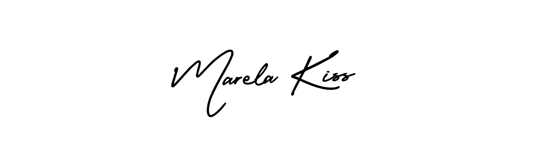 Design your own signature with our free online signature maker. With this signature software, you can create a handwritten (AmerikaSignatureDemo-Regular) signature for name Marela Kiss. Marela Kiss signature style 3 images and pictures png