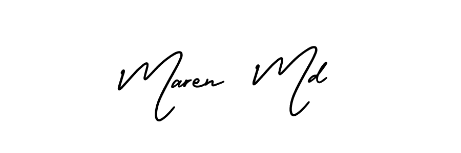 How to Draw Maren  Md signature style? AmerikaSignatureDemo-Regular is a latest design signature styles for name Maren  Md. Maren  Md signature style 3 images and pictures png