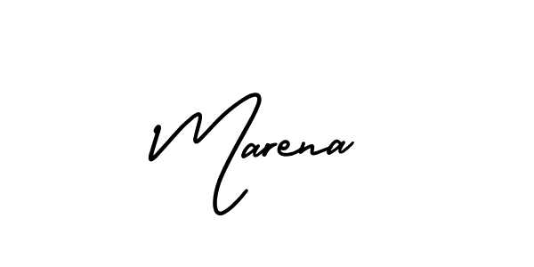 Make a beautiful signature design for name Marena. With this signature (AmerikaSignatureDemo-Regular) style, you can create a handwritten signature for free. Marena signature style 3 images and pictures png