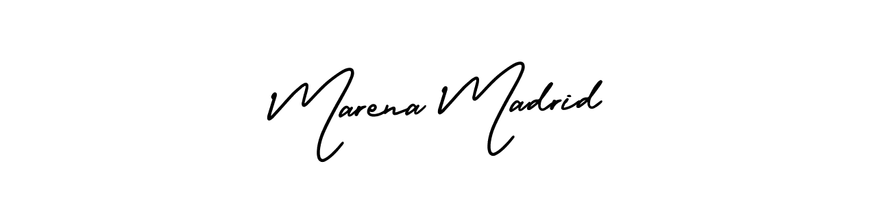 How to make Marena Madrid name signature. Use AmerikaSignatureDemo-Regular style for creating short signs online. This is the latest handwritten sign. Marena Madrid signature style 3 images and pictures png
