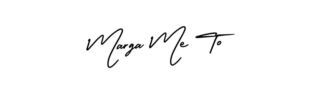 Similarly AmerikaSignatureDemo-Regular is the best handwritten signature design. Signature creator online .You can use it as an online autograph creator for name Marga Me To. Marga Me To signature style 3 images and pictures png