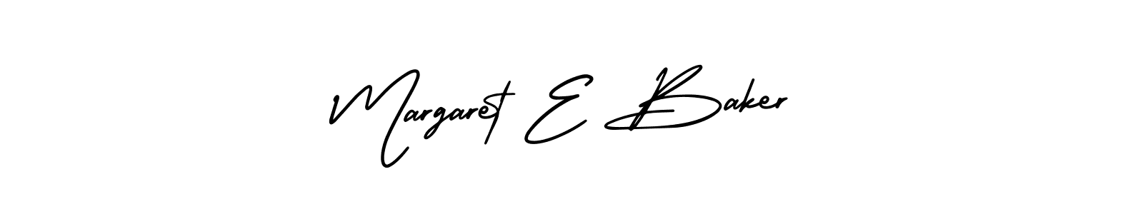 The best way (AmerikaSignatureDemo-Regular) to make a short signature is to pick only two or three words in your name. The name Margaret E Baker include a total of six letters. For converting this name. Margaret E Baker signature style 3 images and pictures png