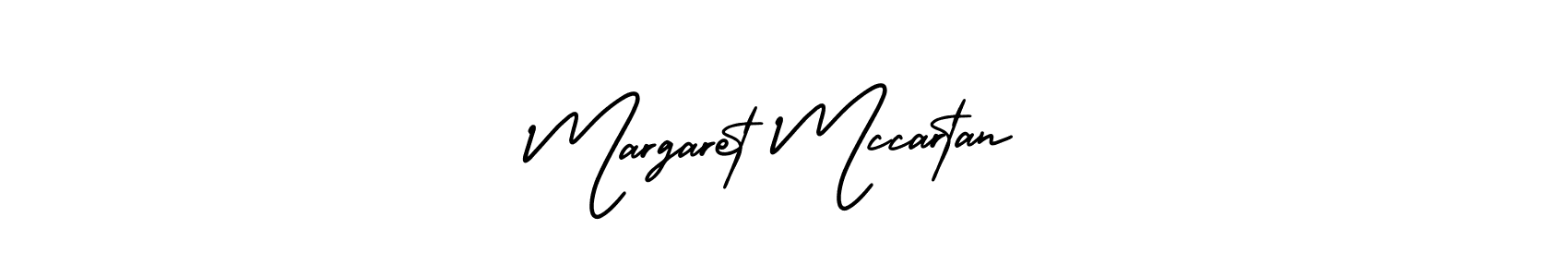 How to make Margaret Mccartan name signature. Use AmerikaSignatureDemo-Regular style for creating short signs online. This is the latest handwritten sign. Margaret Mccartan signature style 3 images and pictures png