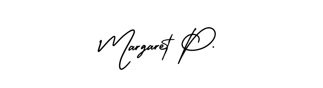 How to Draw Margaret P. signature style? AmerikaSignatureDemo-Regular is a latest design signature styles for name Margaret P.. Margaret P. signature style 3 images and pictures png