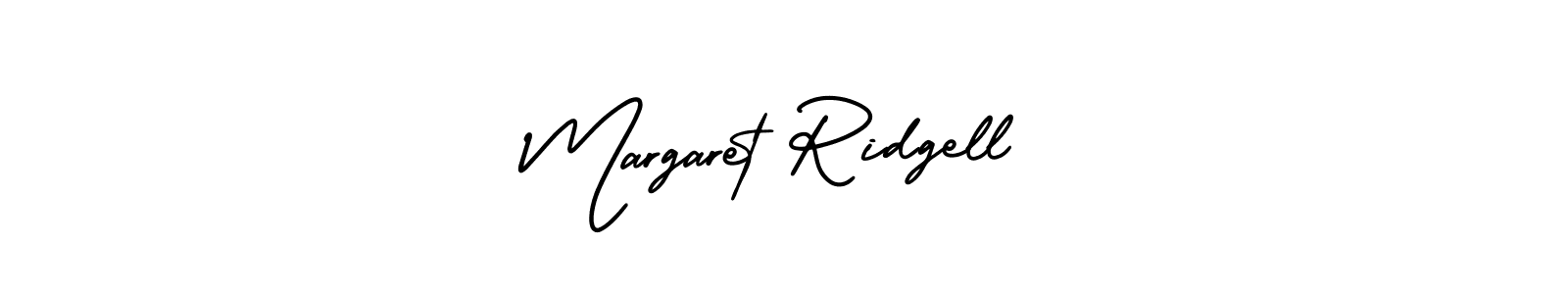 AmerikaSignatureDemo-Regular is a professional signature style that is perfect for those who want to add a touch of class to their signature. It is also a great choice for those who want to make their signature more unique. Get Margaret Ridgell name to fancy signature for free. Margaret Ridgell signature style 3 images and pictures png