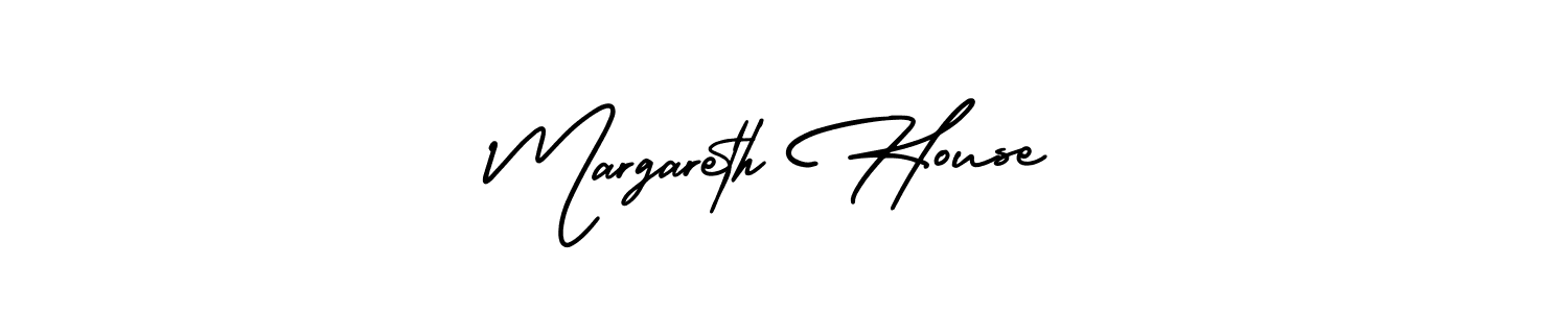 It looks lik you need a new signature style for name Margareth House. Design unique handwritten (AmerikaSignatureDemo-Regular) signature with our free signature maker in just a few clicks. Margareth House signature style 3 images and pictures png