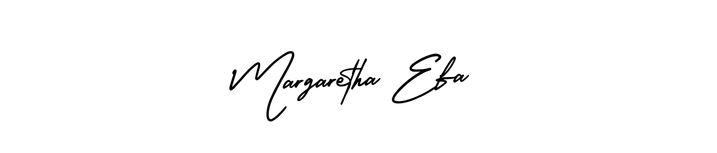 It looks lik you need a new signature style for name Margaretha Efa. Design unique handwritten (AmerikaSignatureDemo-Regular) signature with our free signature maker in just a few clicks. Margaretha Efa signature style 3 images and pictures png