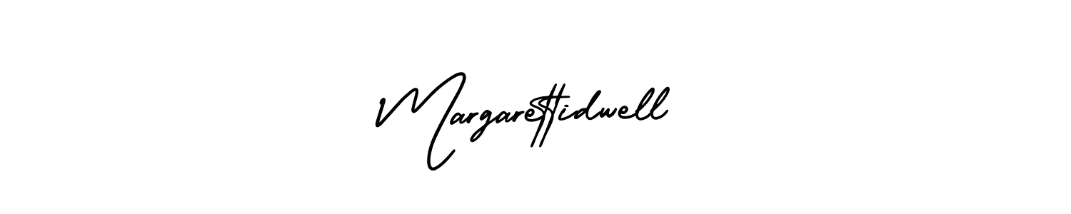 The best way (AmerikaSignatureDemo-Regular) to make a short signature is to pick only two or three words in your name. The name Margarettidwell include a total of six letters. For converting this name. Margarettidwell signature style 3 images and pictures png