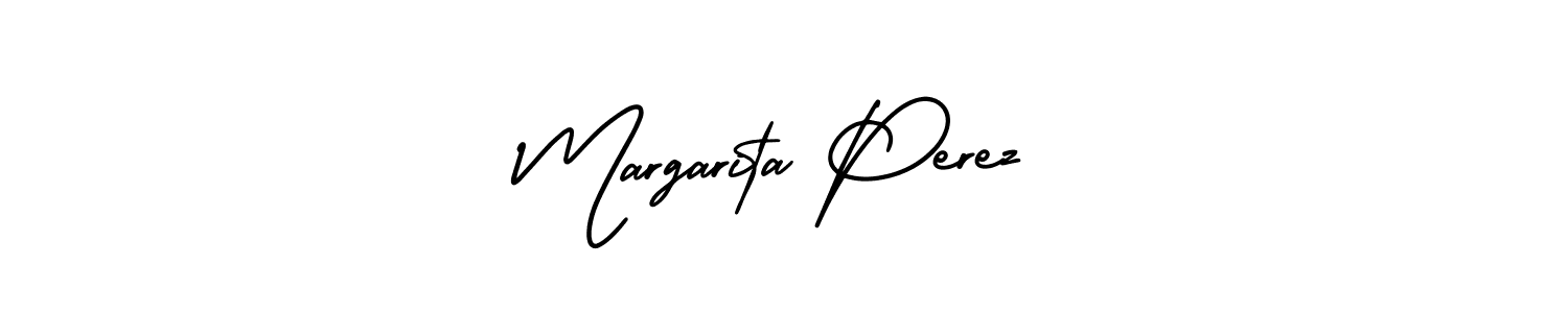 Make a beautiful signature design for name Margarita Perez. With this signature (AmerikaSignatureDemo-Regular) style, you can create a handwritten signature for free. Margarita Perez signature style 3 images and pictures png