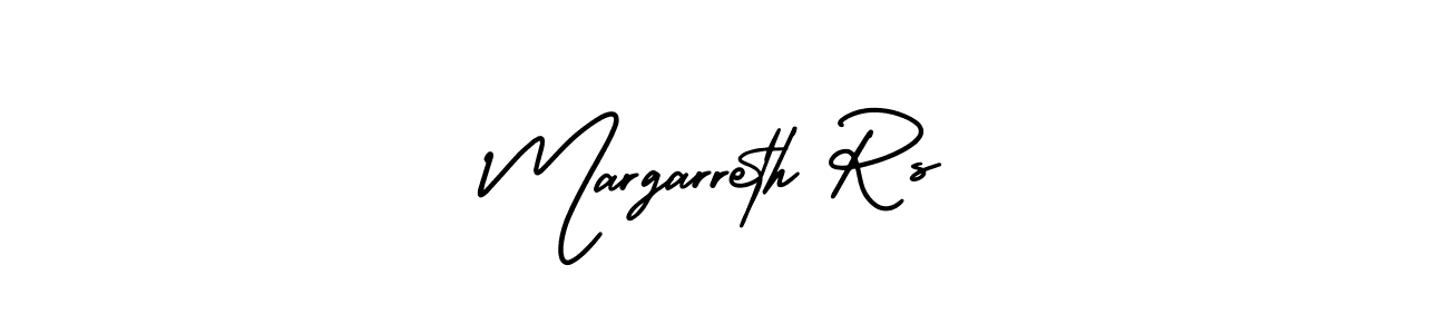 Design your own signature with our free online signature maker. With this signature software, you can create a handwritten (AmerikaSignatureDemo-Regular) signature for name Margarreth Rs. Margarreth Rs signature style 3 images and pictures png