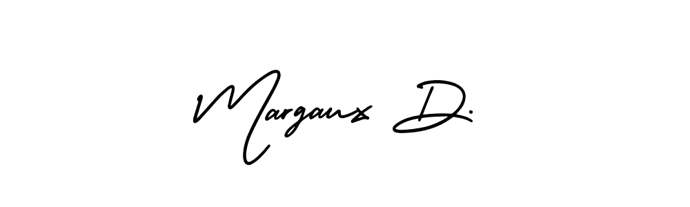 Make a beautiful signature design for name Margaux D.. With this signature (AmerikaSignatureDemo-Regular) style, you can create a handwritten signature for free. Margaux D. signature style 3 images and pictures png