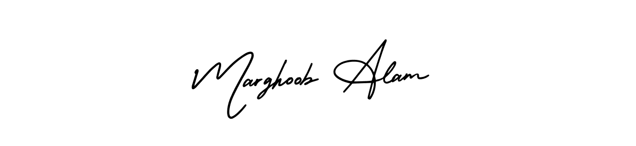 How to Draw Marghoob Alam signature style? AmerikaSignatureDemo-Regular is a latest design signature styles for name Marghoob Alam. Marghoob Alam signature style 3 images and pictures png