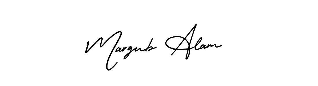 Make a beautiful signature design for name Margub Alam. With this signature (AmerikaSignatureDemo-Regular) style, you can create a handwritten signature for free. Margub Alam signature style 3 images and pictures png