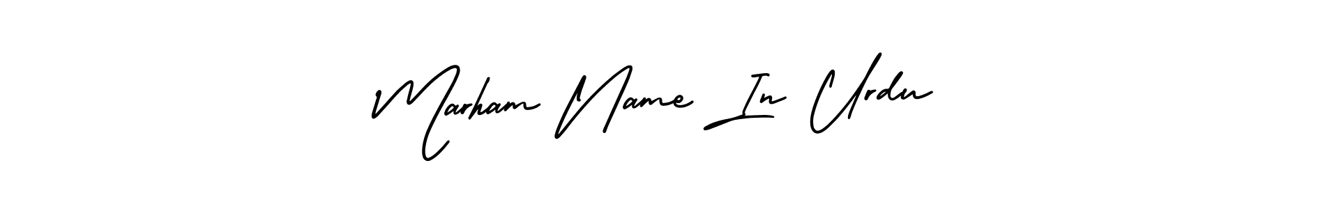 This is the best signature style for the Marham Name In Urdu name. Also you like these signature font (AmerikaSignatureDemo-Regular). Mix name signature. Marham Name In Urdu signature style 3 images and pictures png