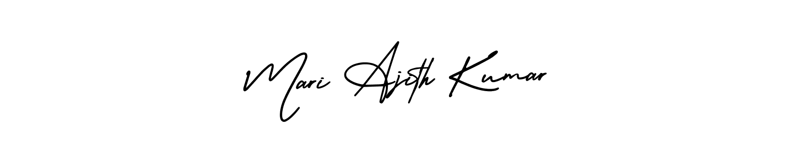 See photos of Mari Ajith Kumar official signature by Spectra . Check more albums & portfolios. Read reviews & check more about AmerikaSignatureDemo-Regular font. Mari Ajith Kumar signature style 3 images and pictures png