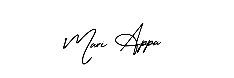 Create a beautiful signature design for name Mari Appa. With this signature (AmerikaSignatureDemo-Regular) fonts, you can make a handwritten signature for free. Mari Appa signature style 3 images and pictures png