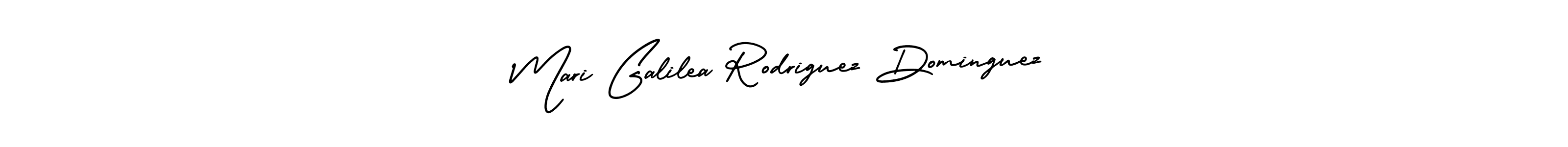 Make a beautiful signature design for name Mari Galilea Rodriguez Dominguez. With this signature (AmerikaSignatureDemo-Regular) style, you can create a handwritten signature for free. Mari Galilea Rodriguez Dominguez signature style 3 images and pictures png