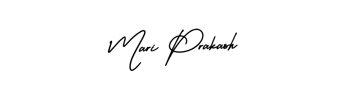 Make a beautiful signature design for name Mari Prakash. With this signature (AmerikaSignatureDemo-Regular) style, you can create a handwritten signature for free. Mari Prakash signature style 3 images and pictures png