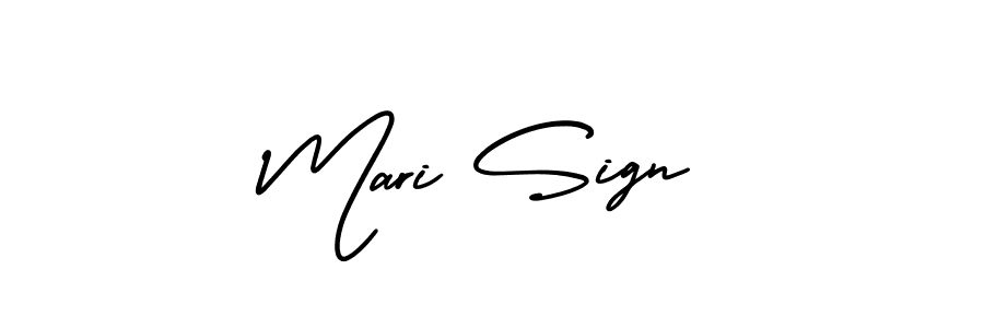 Mari Sign stylish signature style. Best Handwritten Sign (AmerikaSignatureDemo-Regular) for my name. Handwritten Signature Collection Ideas for my name Mari Sign. Mari Sign signature style 3 images and pictures png