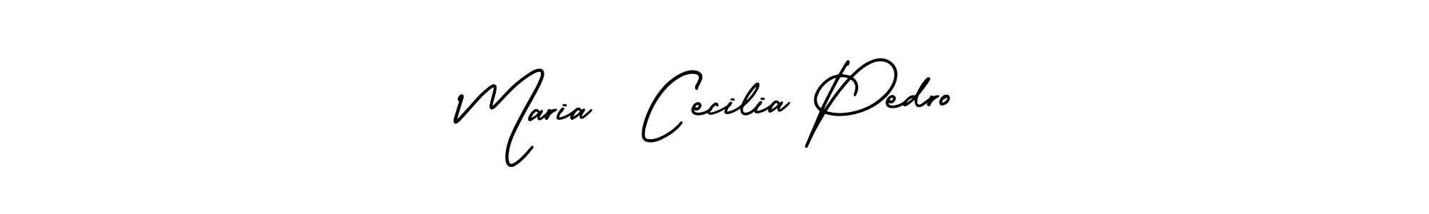 Maria  Cecilia Pedro stylish signature style. Best Handwritten Sign (AmerikaSignatureDemo-Regular) for my name. Handwritten Signature Collection Ideas for my name Maria  Cecilia Pedro. Maria  Cecilia Pedro signature style 3 images and pictures png