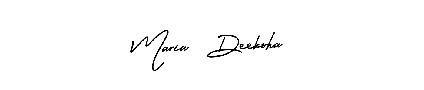 How to make Maria  Deeksha signature? AmerikaSignatureDemo-Regular is a professional autograph style. Create handwritten signature for Maria  Deeksha name. Maria  Deeksha signature style 3 images and pictures png