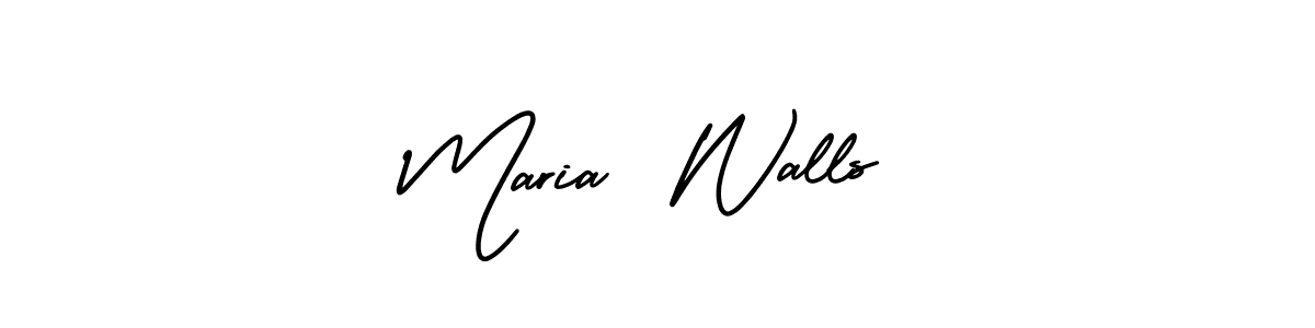 How to Draw Maria  Walls signature style? AmerikaSignatureDemo-Regular is a latest design signature styles for name Maria  Walls. Maria  Walls signature style 3 images and pictures png