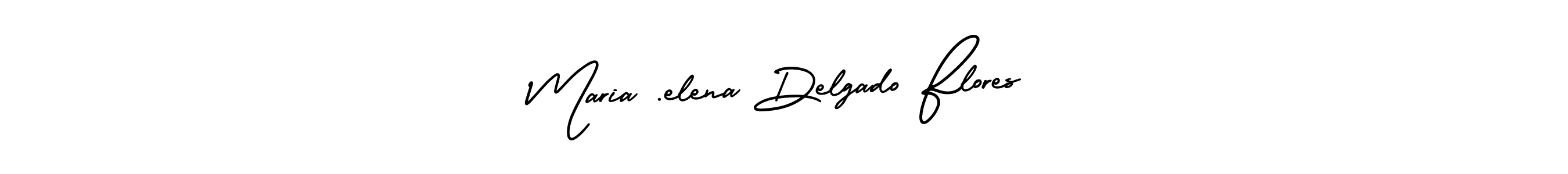 The best way (AmerikaSignatureDemo-Regular) to make a short signature is to pick only two or three words in your name. The name Maria .elena Delgado Flores include a total of six letters. For converting this name. Maria .elena Delgado Flores signature style 3 images and pictures png