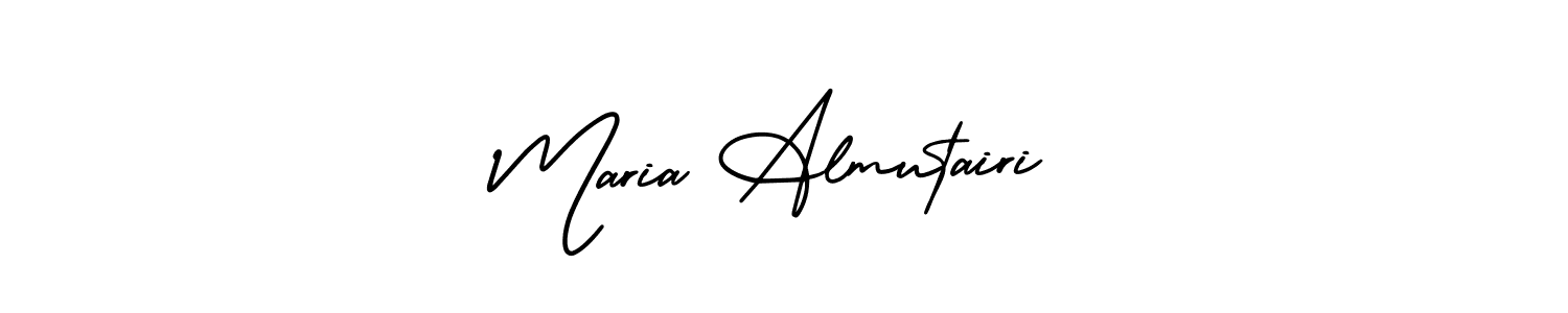 Also You can easily find your signature by using the search form. We will create Maria Almutairi name handwritten signature images for you free of cost using AmerikaSignatureDemo-Regular sign style. Maria Almutairi signature style 3 images and pictures png