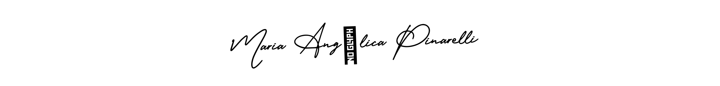 This is the best signature style for the Maria Angélica Pinarelli name. Also you like these signature font (AmerikaSignatureDemo-Regular). Mix name signature. Maria Angélica Pinarelli signature style 3 images and pictures png