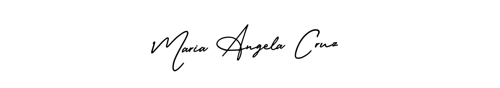 Make a beautiful signature design for name Maria Angela Cruz. With this signature (AmerikaSignatureDemo-Regular) style, you can create a handwritten signature for free. Maria Angela Cruz signature style 3 images and pictures png