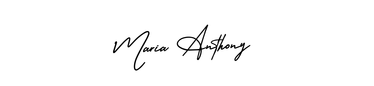 This is the best signature style for the Maria Anthony name. Also you like these signature font (AmerikaSignatureDemo-Regular). Mix name signature. Maria Anthony signature style 3 images and pictures png