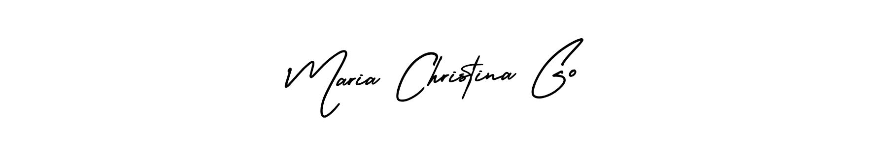 It looks lik you need a new signature style for name Maria Christina Go. Design unique handwritten (AmerikaSignatureDemo-Regular) signature with our free signature maker in just a few clicks. Maria Christina Go signature style 3 images and pictures png