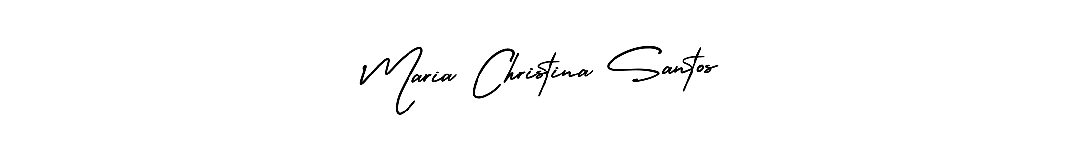 Check out images of Autograph of Maria Christina Santos name. Actor Maria Christina Santos Signature Style. AmerikaSignatureDemo-Regular is a professional sign style online. Maria Christina Santos signature style 3 images and pictures png