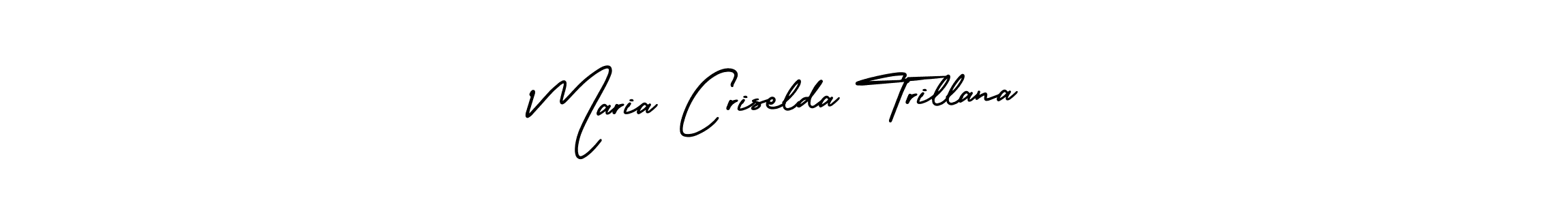 Design your own signature with our free online signature maker. With this signature software, you can create a handwritten (AmerikaSignatureDemo-Regular) signature for name Maria Criselda Trillana. Maria Criselda Trillana signature style 3 images and pictures png