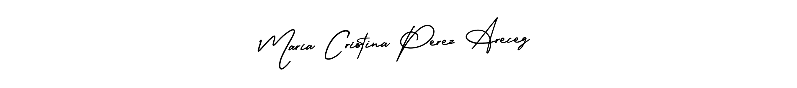 Make a beautiful signature design for name Maria Cristina Perez Areceg. With this signature (AmerikaSignatureDemo-Regular) style, you can create a handwritten signature for free. Maria Cristina Perez Areceg signature style 3 images and pictures png